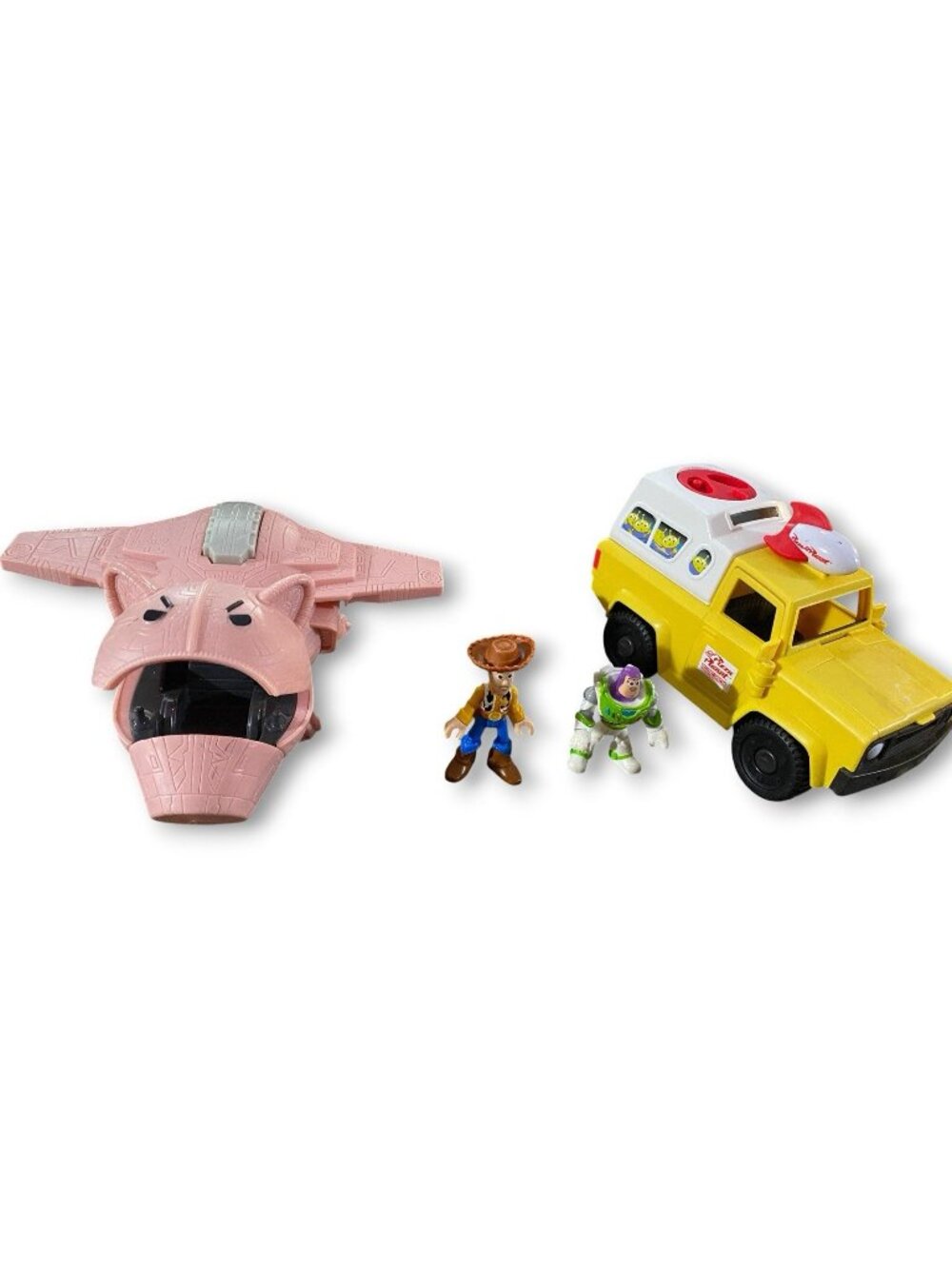 Toy Story Pizza Planet Delivery Truck Dr Evil Porkchop Woody Buzz Lightyear Lot